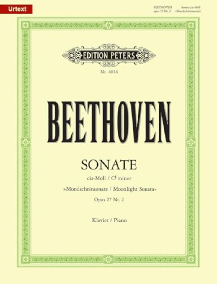 Piano Sonata No. 14 in C-sharp minor Op. 27, No. 2 (Moonlight Sonata)
