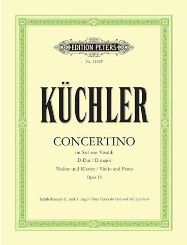 Concertino in the Style of Vivaldi Op. 15 for Violin and Piano