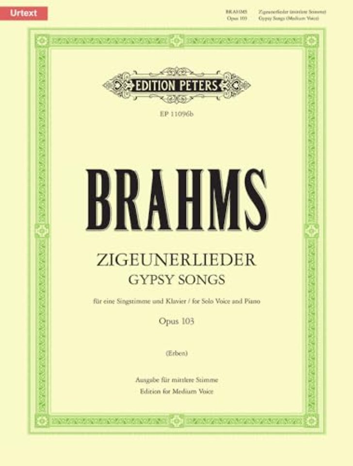 8 Zigeunerlieder Op.103 (medium voice)