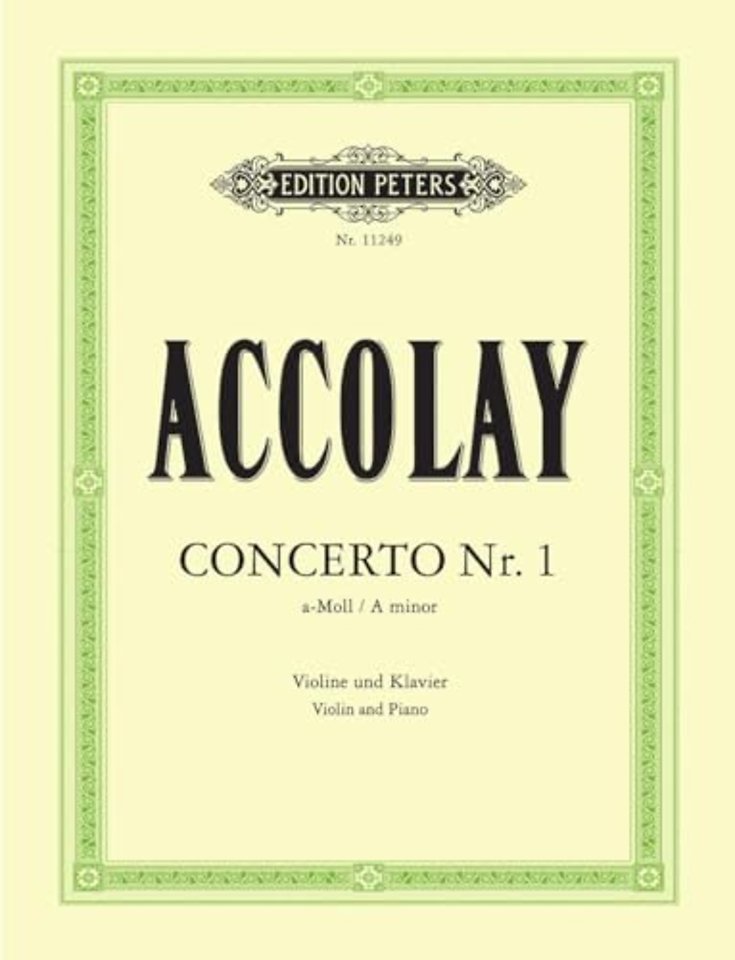 Violin Concerto No. 1 in A minor (Edition for Violin and Piano by the Composer)