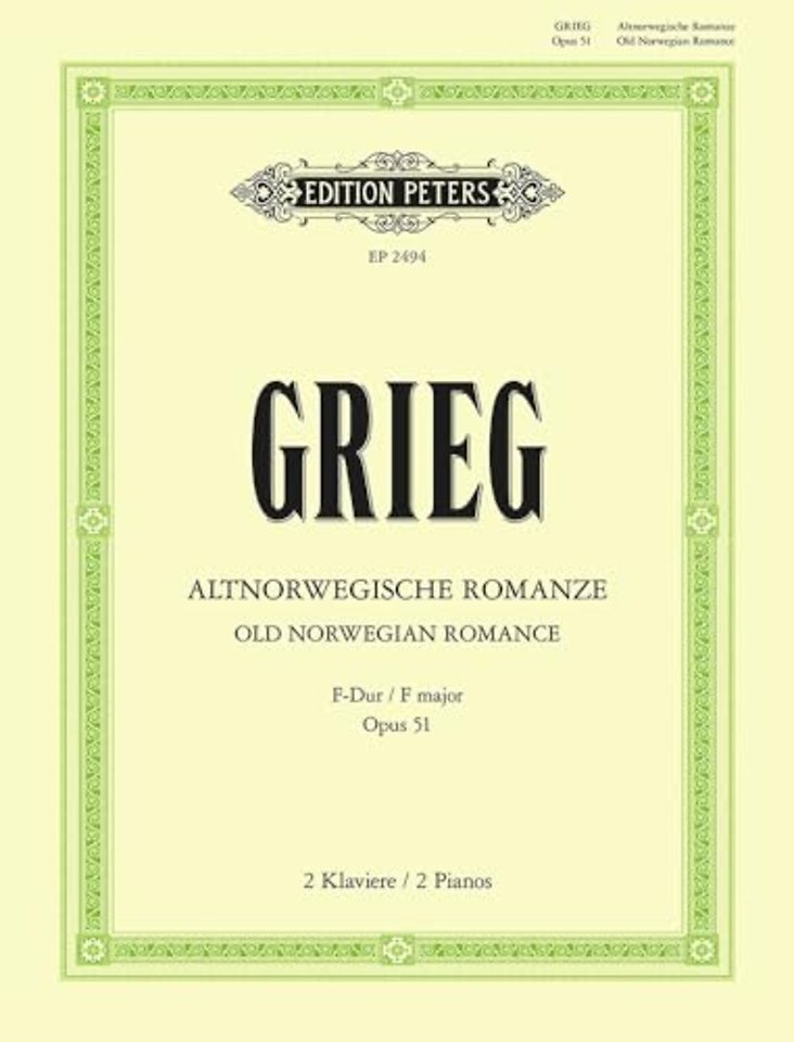 Old Norwegian Romance Op. 51 for two pianos