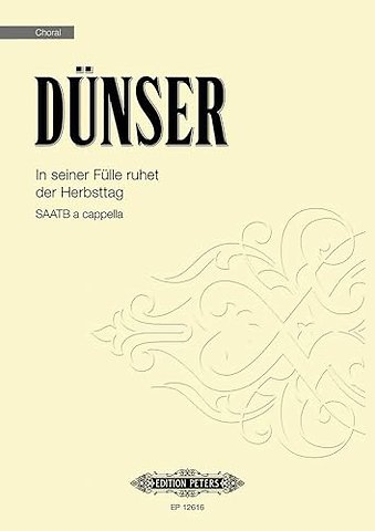 In seiner Fulle ruhet der Herbsttag