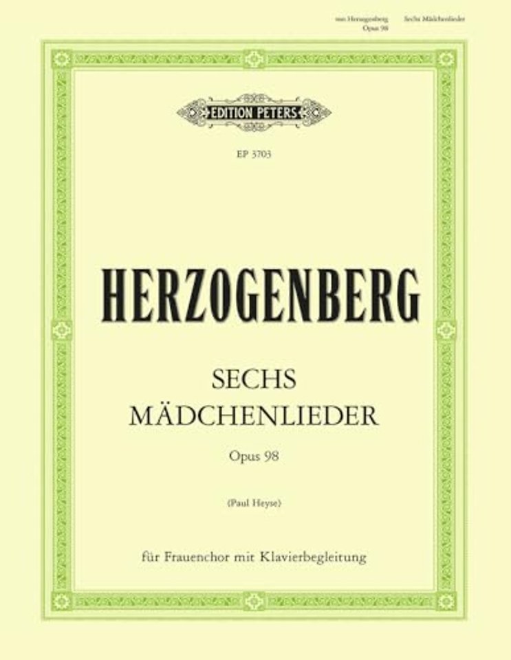 6 Madchenlieder op. 98