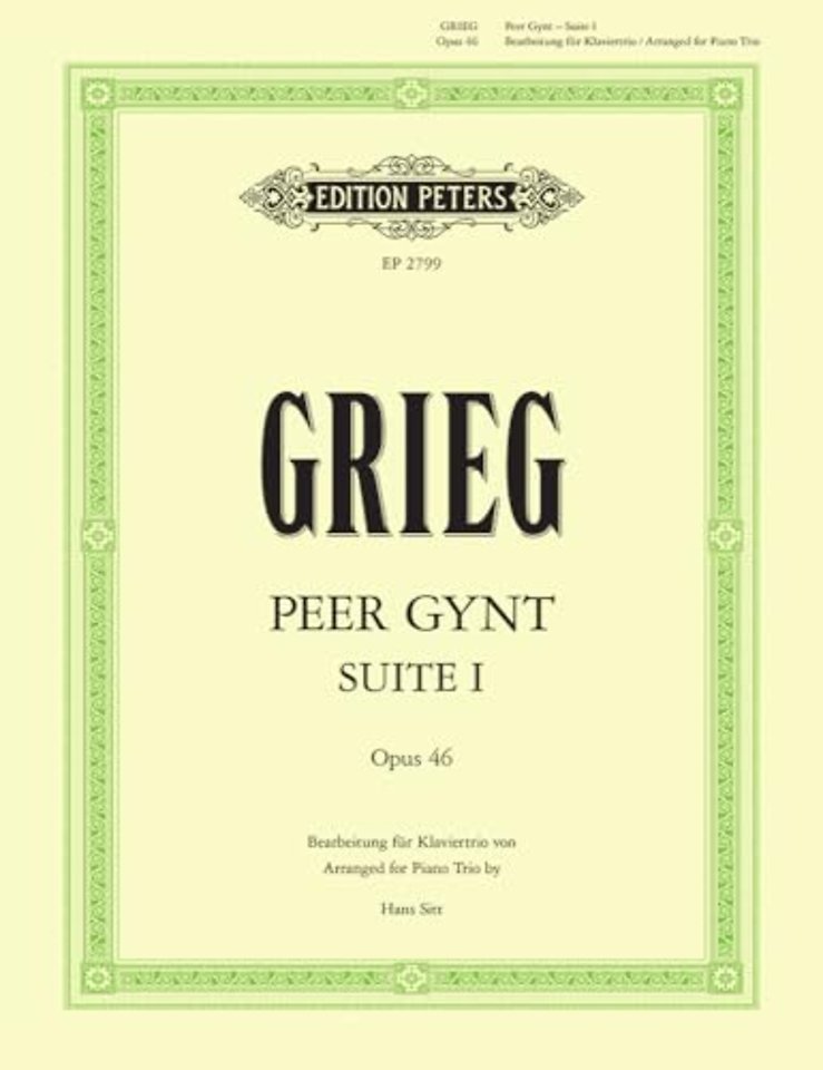 Peer Gynt Suite No.1 fur Klaviertrio