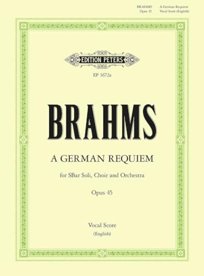 A German Requiem Op.45 (Vocal Score)