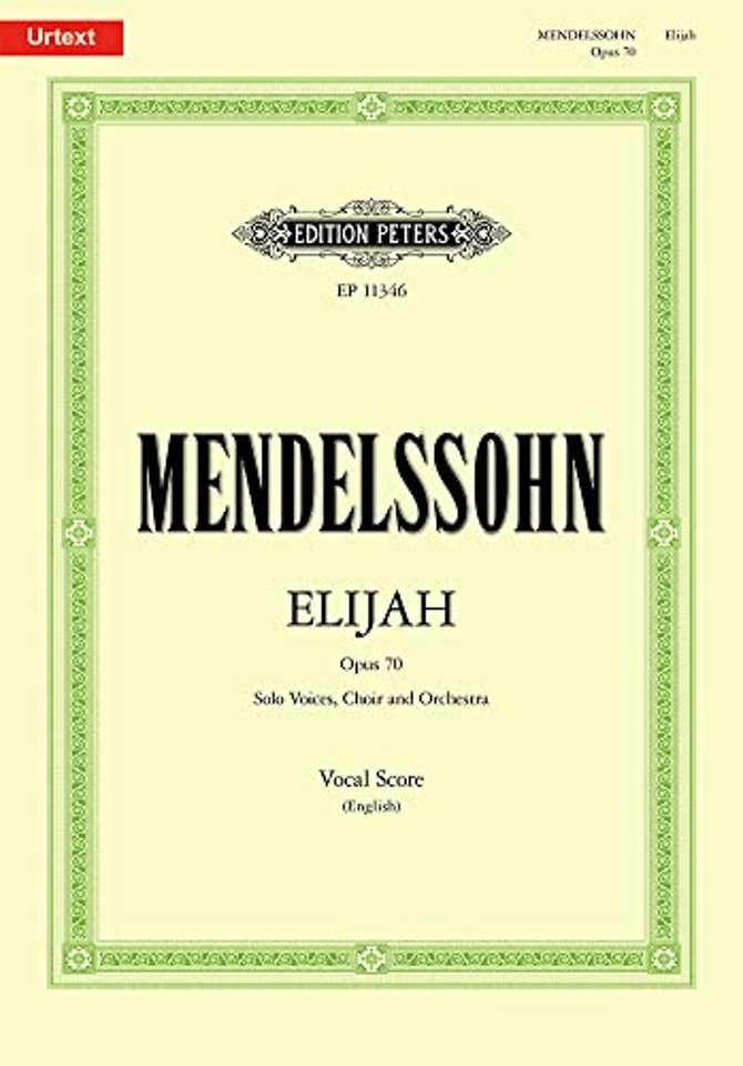 Elijah Op. 70 (Urtext) Vocal Score