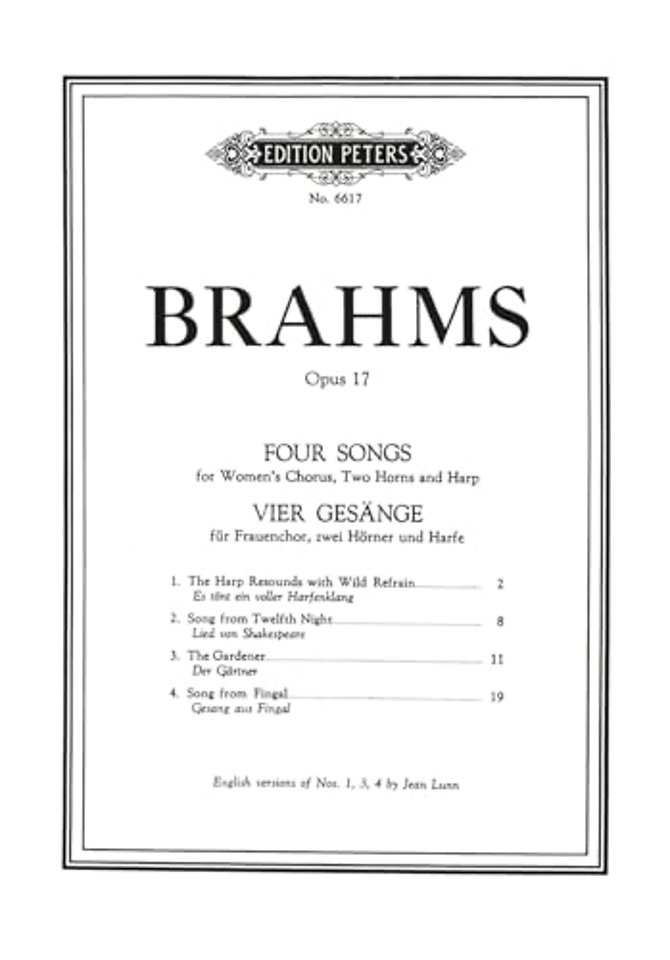4 Choruses Op.17