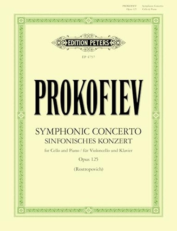 Symphonic Concerto for Cello and Piano Op. 125