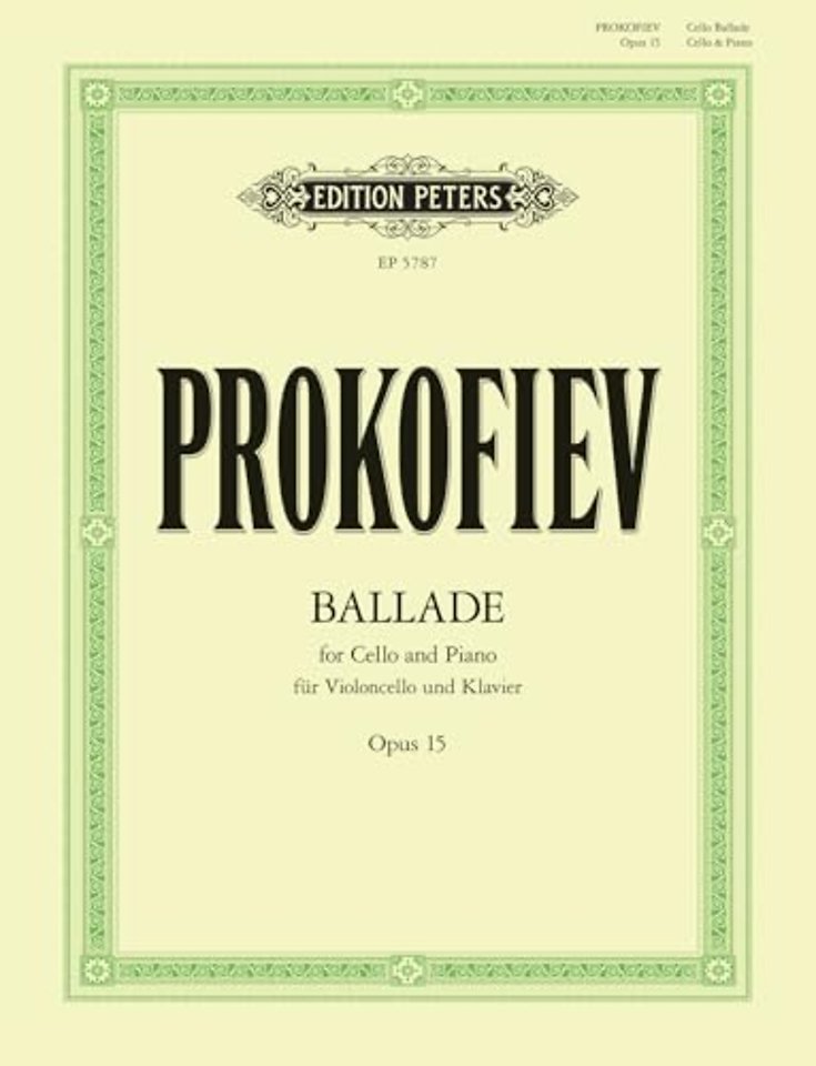 Ballade for Cello and Piano Op. 15