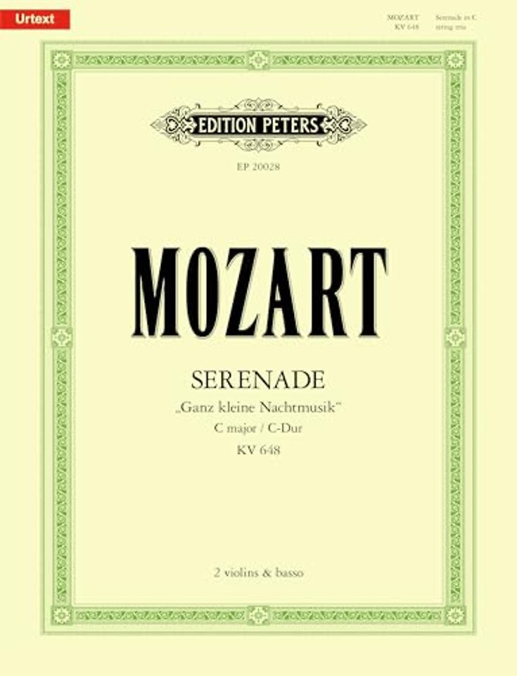 Serenade in C K648 'Ganz kleine Nachtmusik'