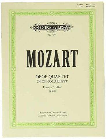 Oboe Quartet in F K370 (368b) (Arranged for Oboe and Piano)