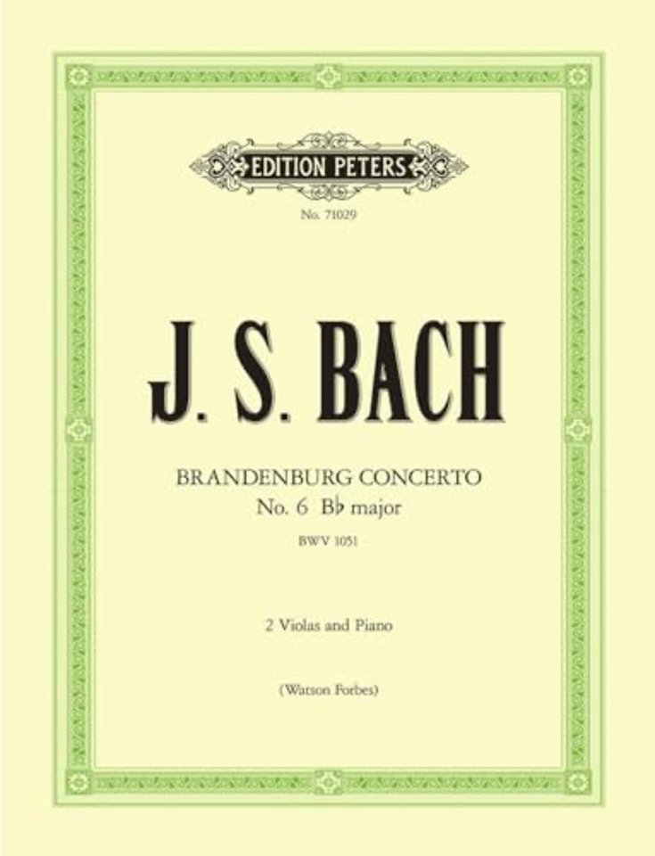 Brandenburg Concerto No. 6 B Flat BWV 1051