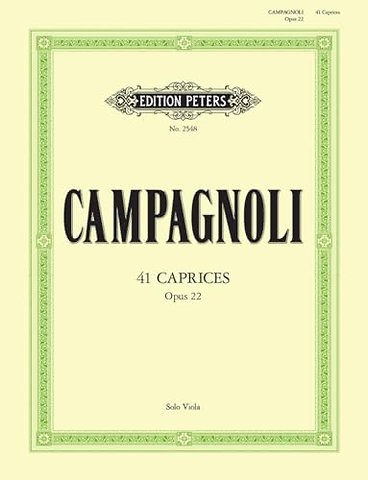 41 Caprices Op.22 for Solo Viola
