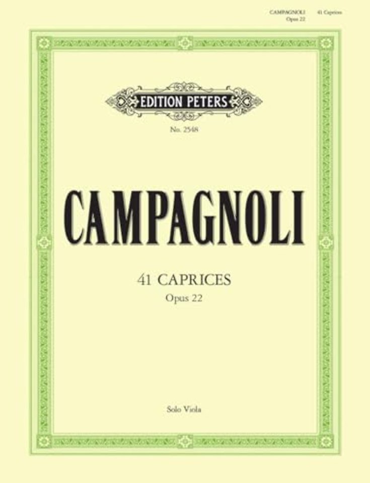 41 Caprices Op.22 for Solo Viola