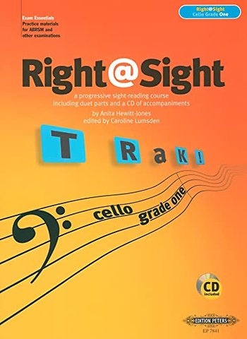 Right@Sight for Cello, Grade 1 (includes duet parts and a CD of accompaniments)