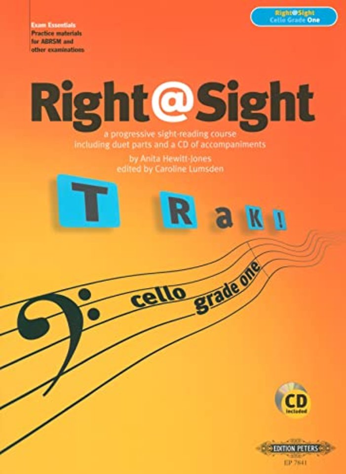 Right@Sight for Cello, Grade 1 (includes duet parts and a CD of accompaniments)