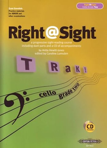 Right@Sight for Cello, Grade 2 (includes duet parts and a CD of accompaniments)