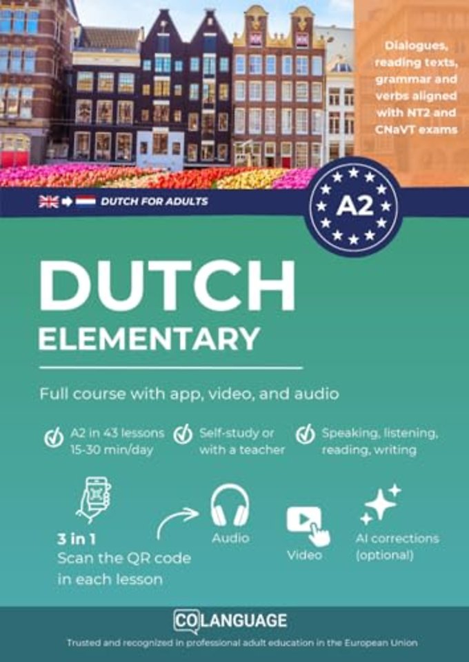 Dutch A2 elementary: full course with app, video, and audio