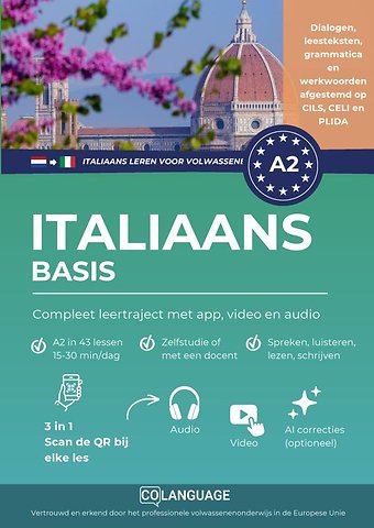 Italiaans A2 basis: compleet leertraject met app, video en audio