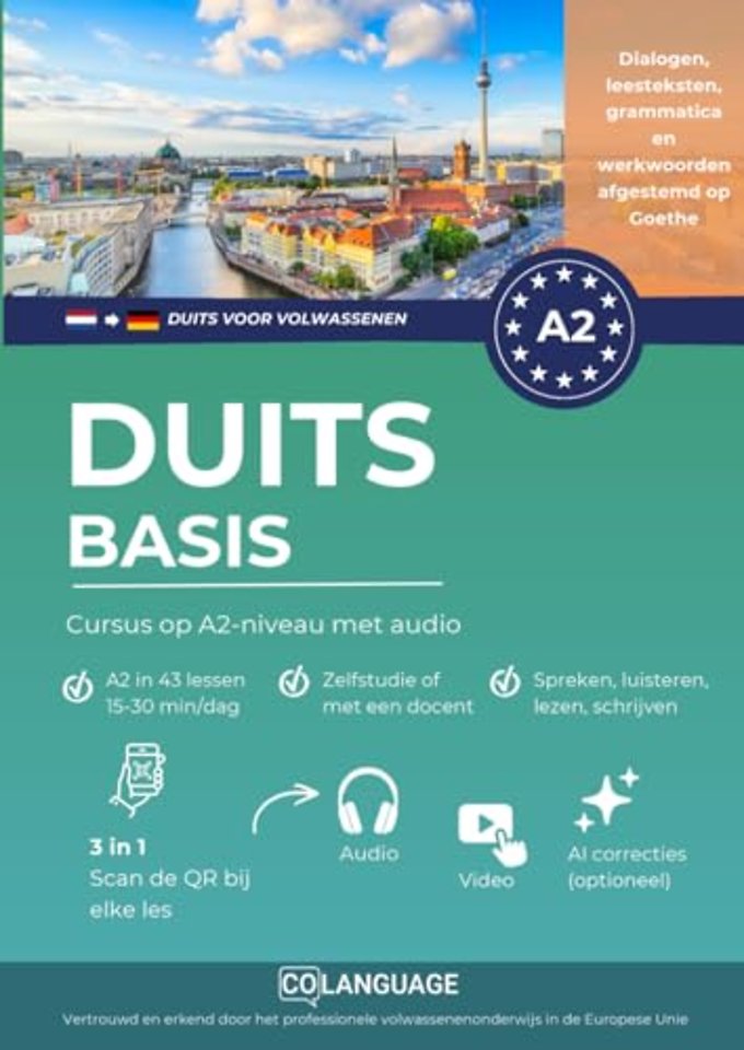 Duits A2 basis: cursus op A2-niveau met audio (Duits leren voor volwassenen)