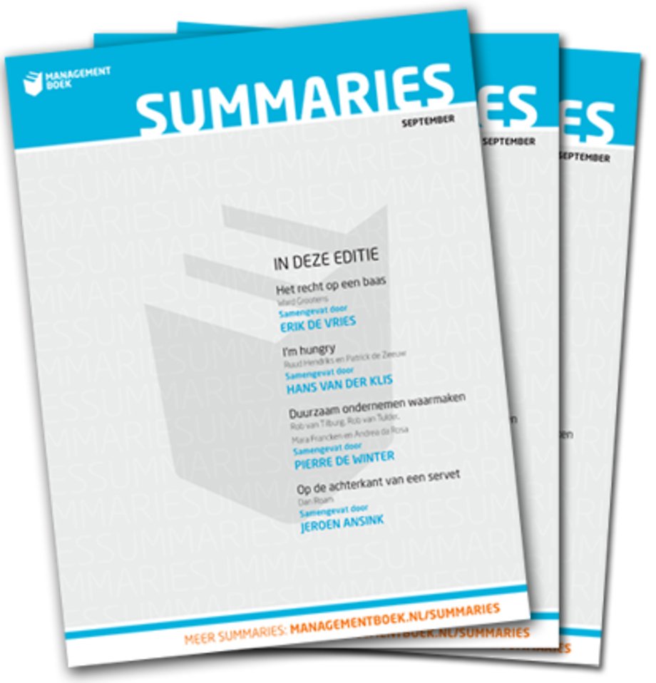 Abonnement Management Summaries - tijdschrift + online toegang
