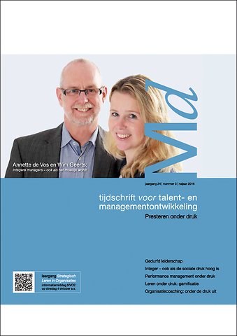 Themacahier Management Development najaar 2016 - Presteren onder druk