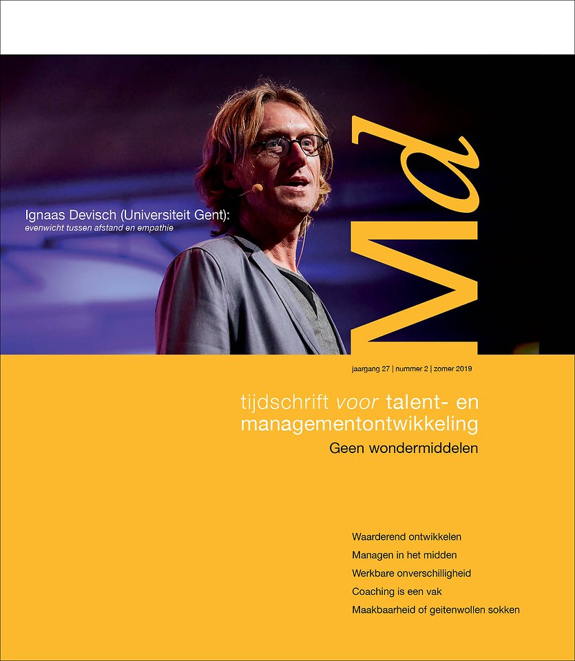 Themacahier Management Development - zomer 2019 - Geen wondermiddelen Themacahier Management Development - zomer 2019 - Geen wondermiddelen