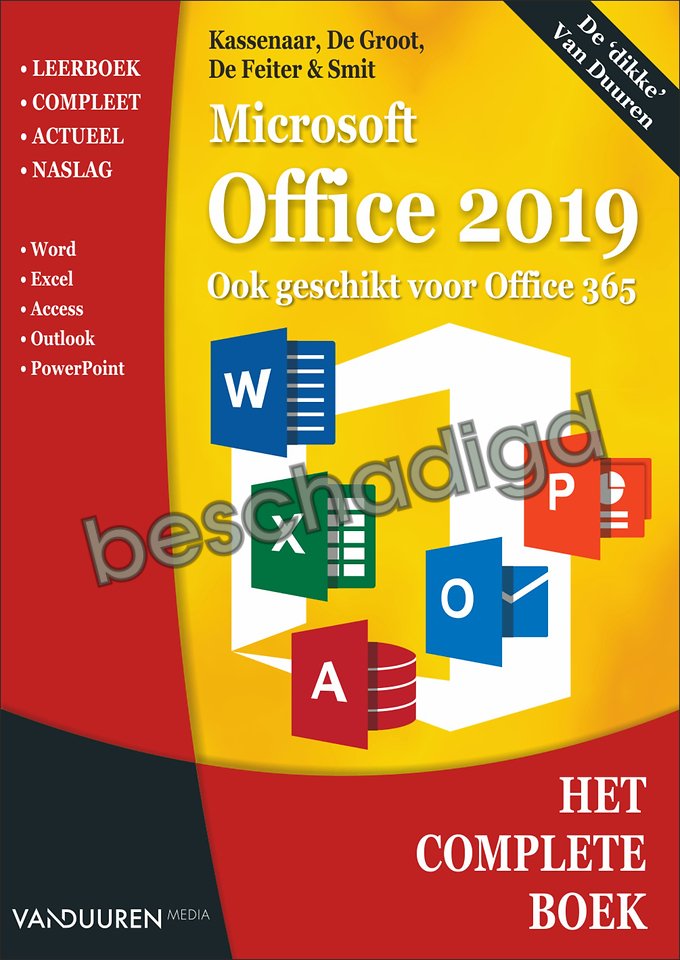 Het Complete Boek: Microsoft Office 2019 (licht beschadigd) Het Complete Boek: Microsoft Office 2019 (licht beschadigd)