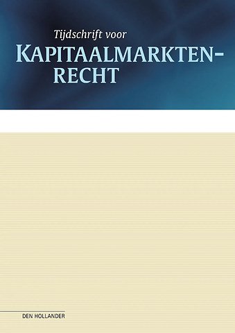 Tijdschrift voor Kapitaalmarktenrecht