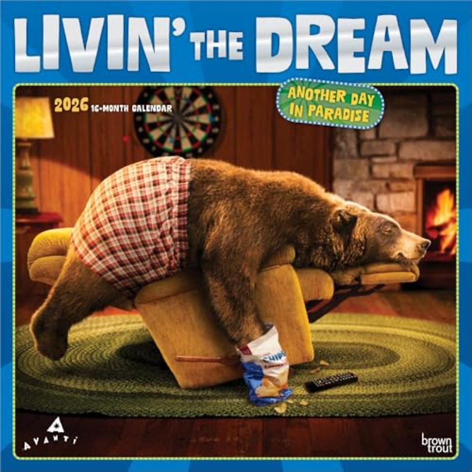 Avanti Livin' the Dream 2026 Square Flap Foil Calendar
