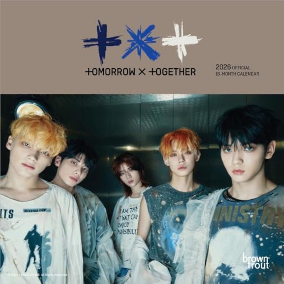 TXT 2026 Mini 7x7 Calendar