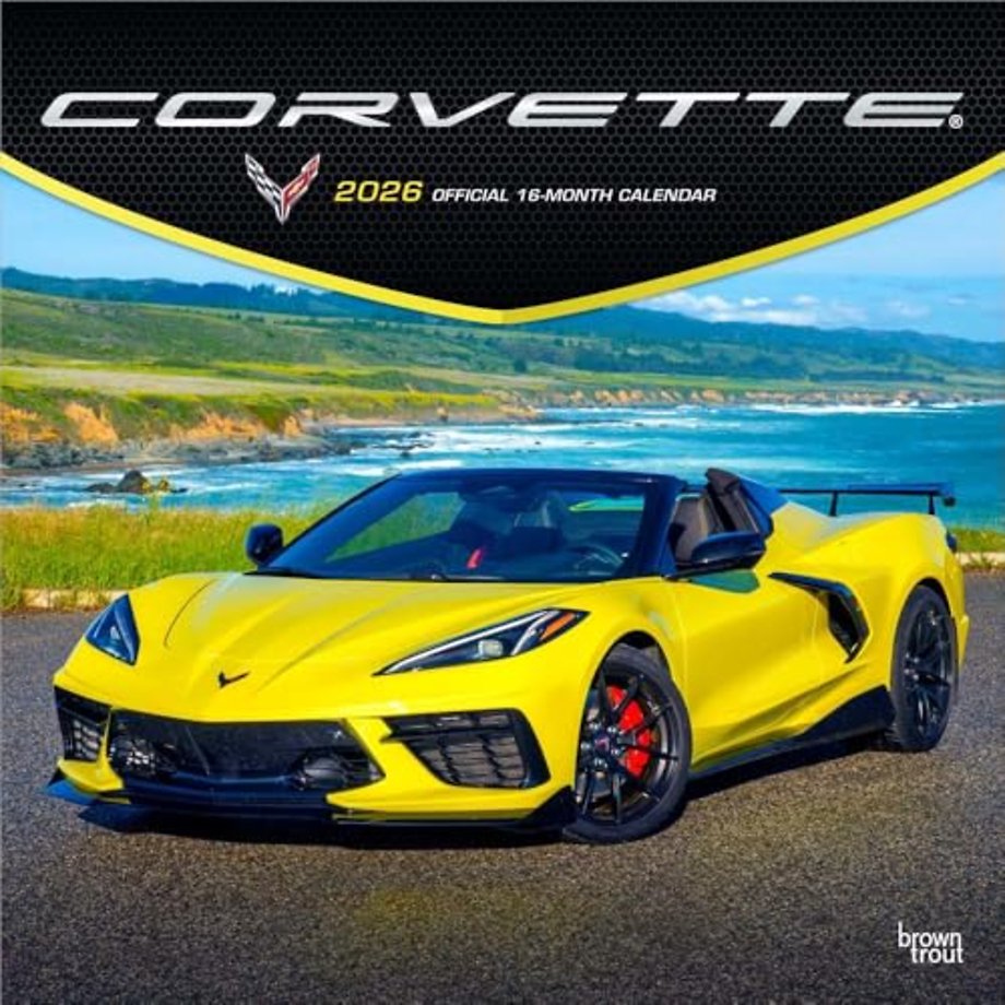 Corvette 2026 Square Flap Calendar