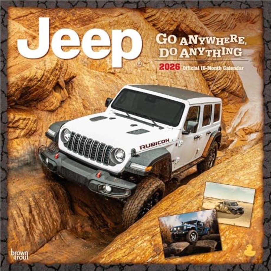 Jeep 2026 Square Flap Calendar