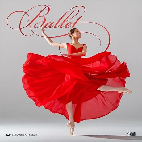 Ballet 2026 Square Flap Foil Calendar