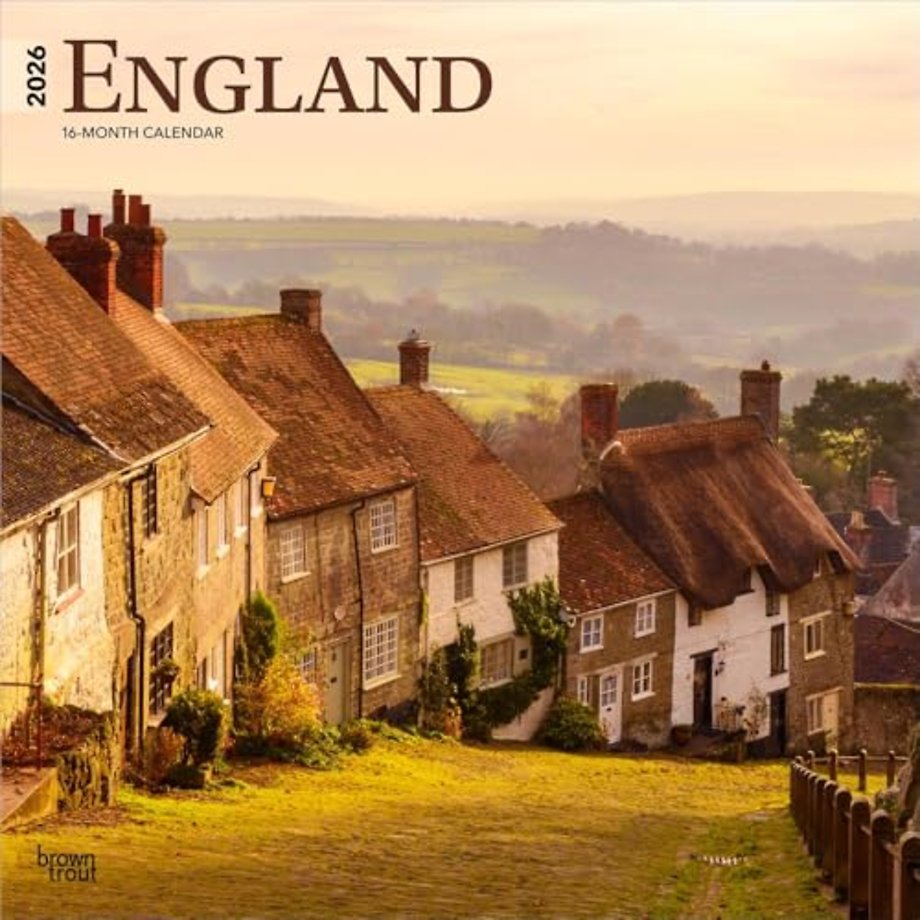 England 2026 Square Flap Calendar