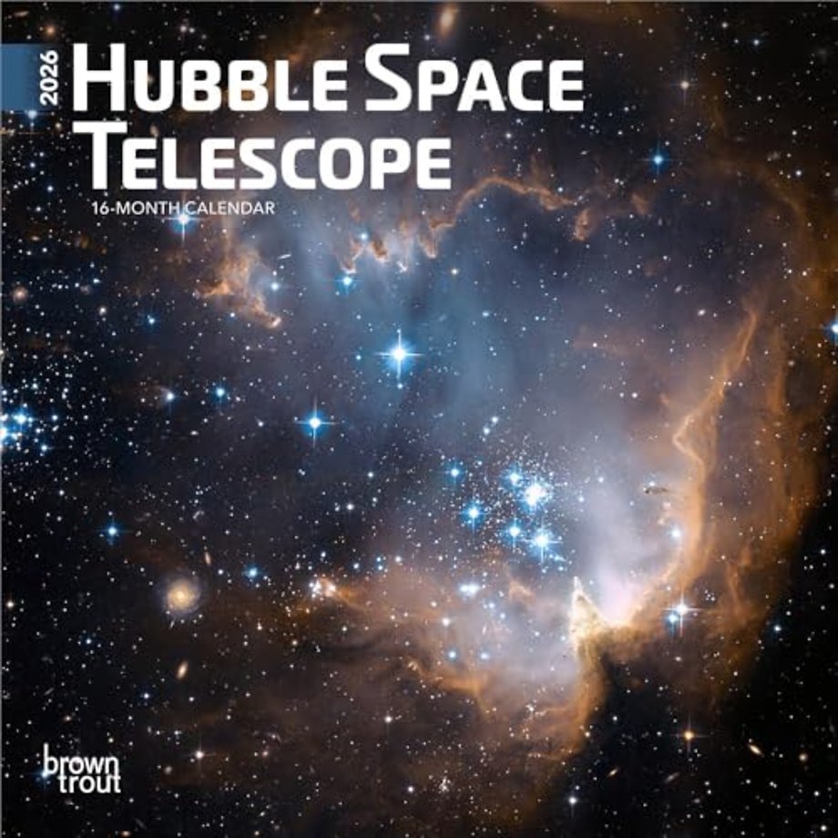Hubble Space Telescope 2026 Mini 7x7 Calendar