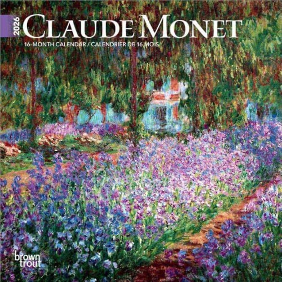 Monet, Claude 2026 Mini 7x7 English French Calendar