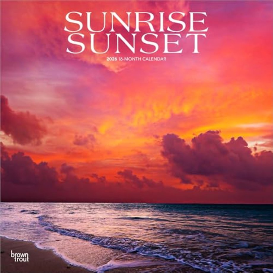 Sunrise Sunset 2026 Square Flap Calendar