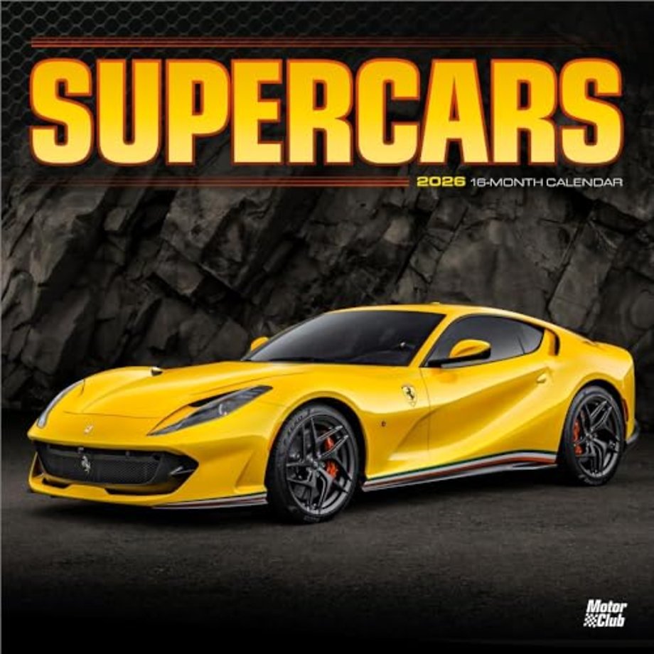 Supercars 2026 Square Flap Motor Club Calendar