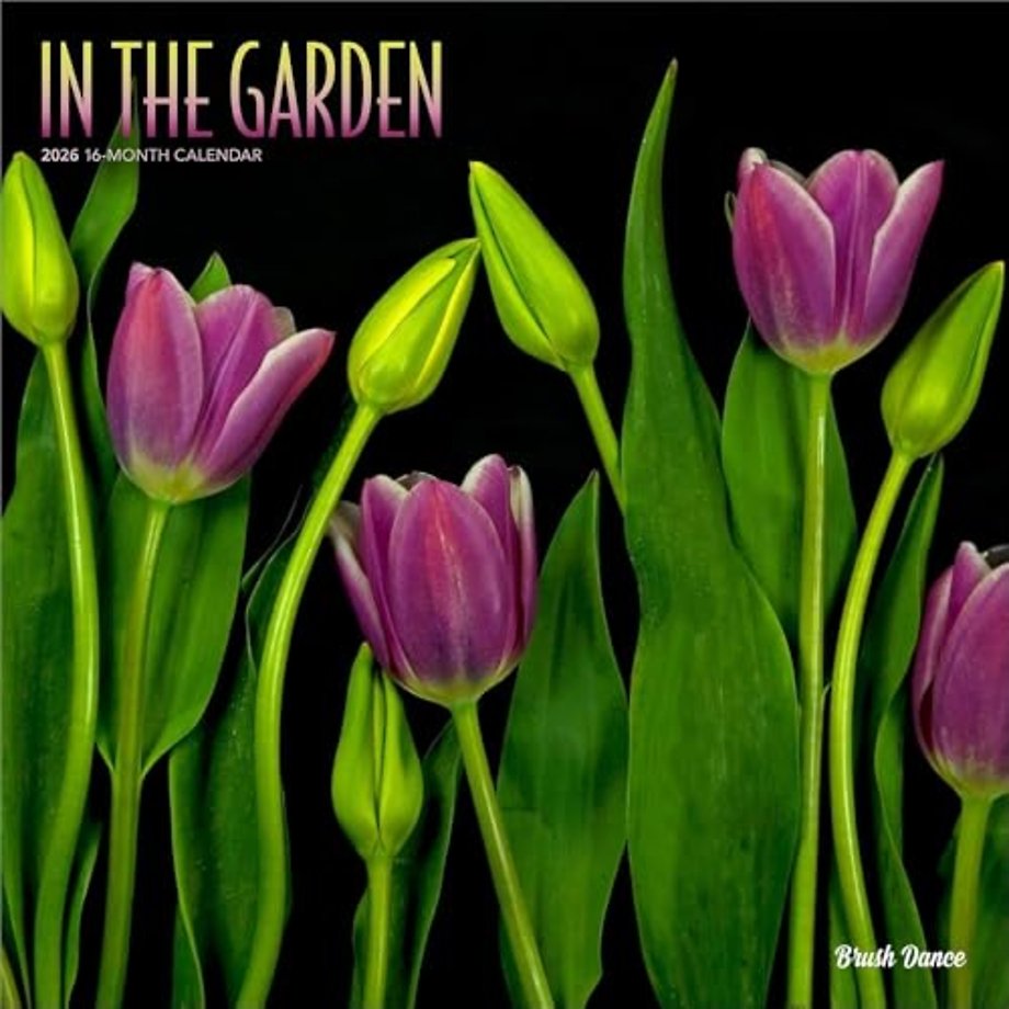 In the Garden 2026 Square Flap Brush Dance Calendar