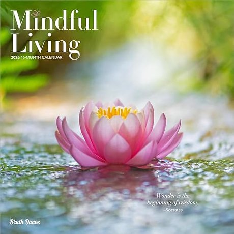 Mindful Living 2026 Square Flap Brush Dance Calendar