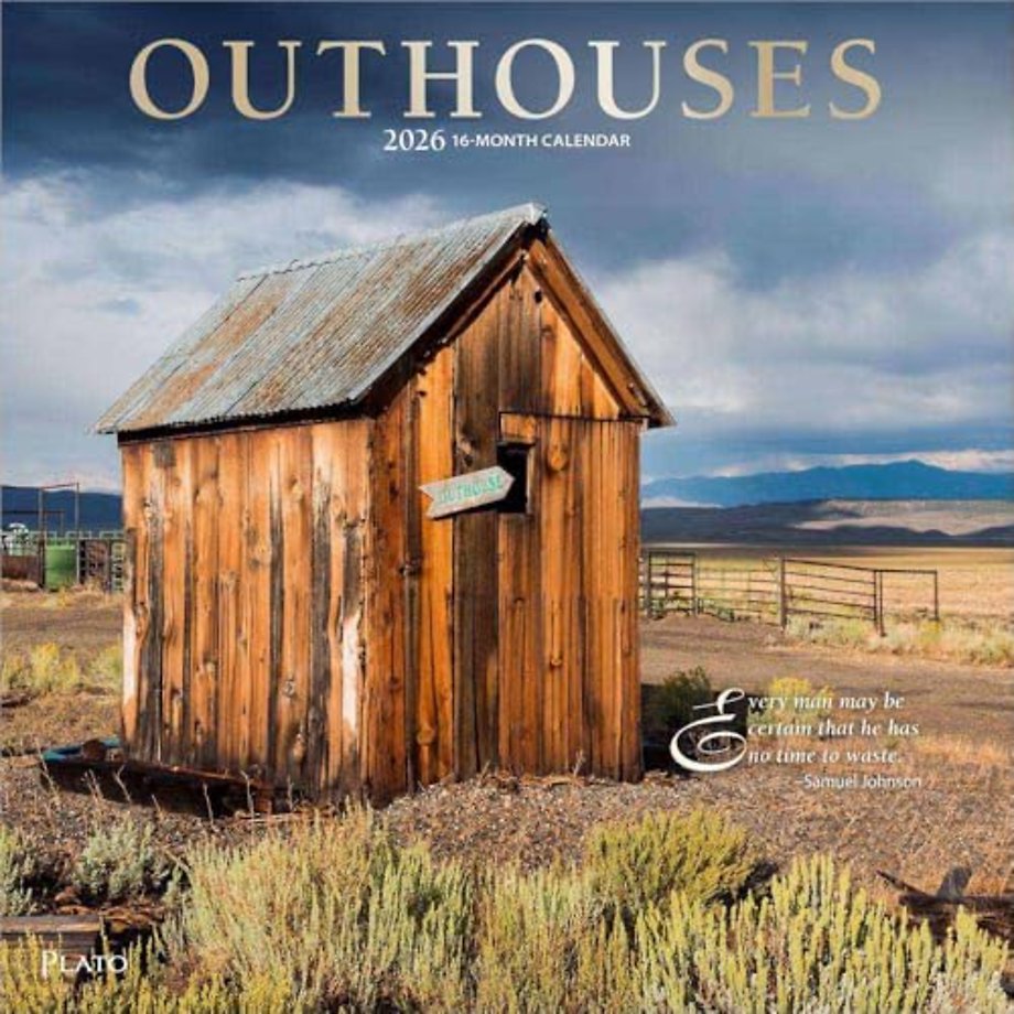Outhouses 2026 Square Plato Foil Calendar