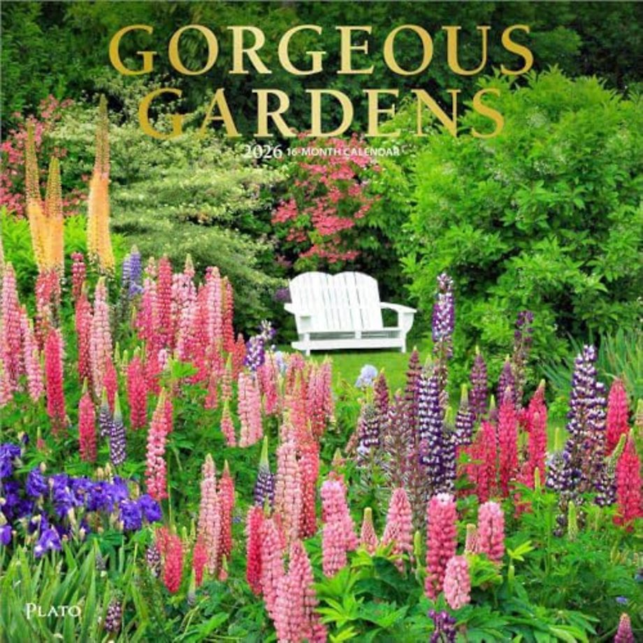 Gorgeous Gardens 2026 Square Plato Foil Calendar