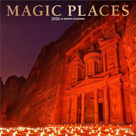 Magic Places 2026 Square Plato Foil Calendar