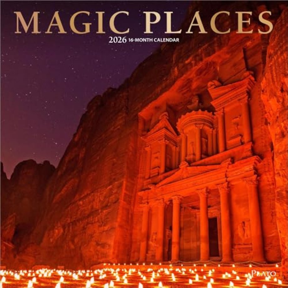 Magic Places 2026 Square Plato Foil Calendar
