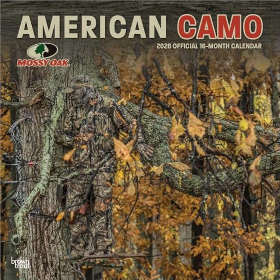 Mossy Oak American Camo 2026 Square Calendar