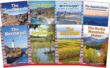 Explore The United States' Regions From the Appalachians to the Rockies: Social Studies Readers 8-Book Set