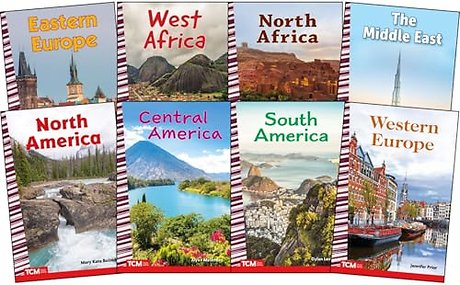 Explore The World: The Americas, Europe, Africa and The Middle East: Social Studies Readers 8-Book Set