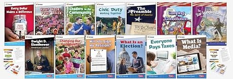 Understanding American Voting, Elections, and Roles and Responsibilities 13-Book Set plus 2-Card Decks for Grades 2-3
