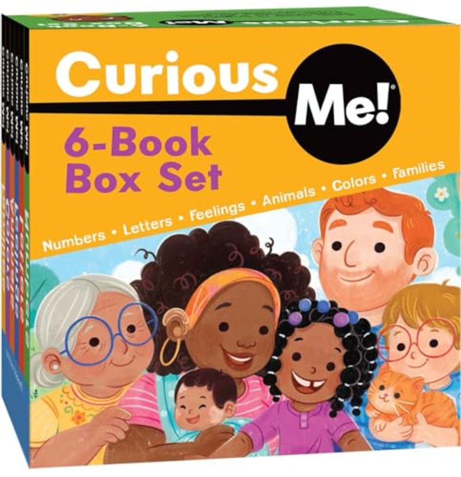 Curious Me!® 6-Book Box Set (Numbers, Letters, Colors, Feelings, Animals, and Families)